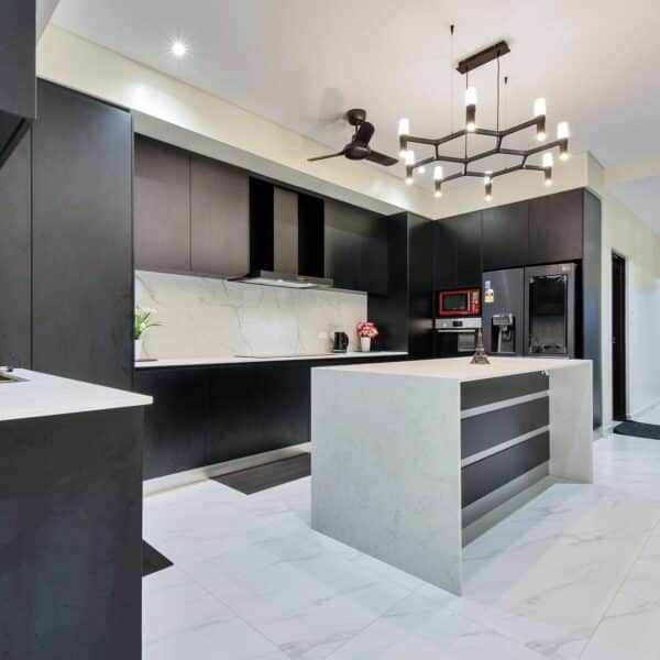 Wide View of a Modern Kitchen — Cabinets Inspiration in Coconut Grove, NT